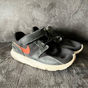 Nike Black and Red Sneakers with Velcro Strap